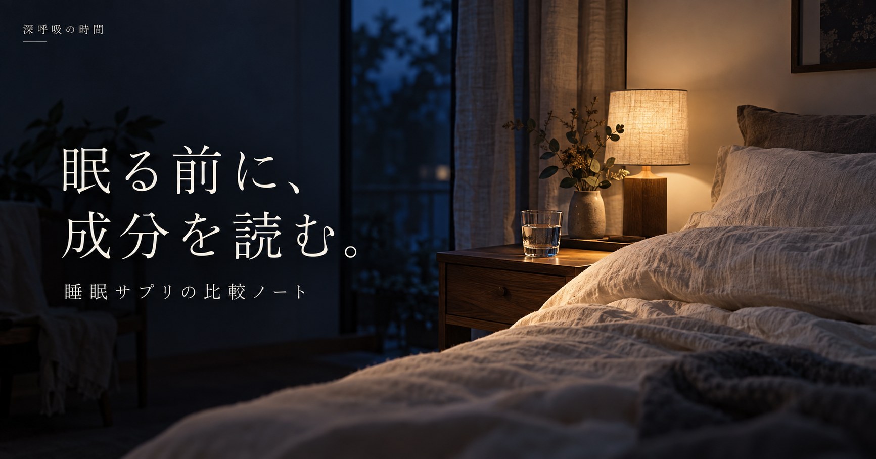 眠る前に、成分を読む。睡眠サプリの比較ノート